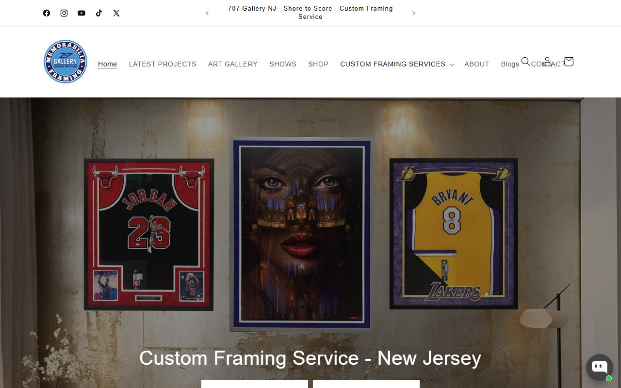 707gallerynj.com screenshot