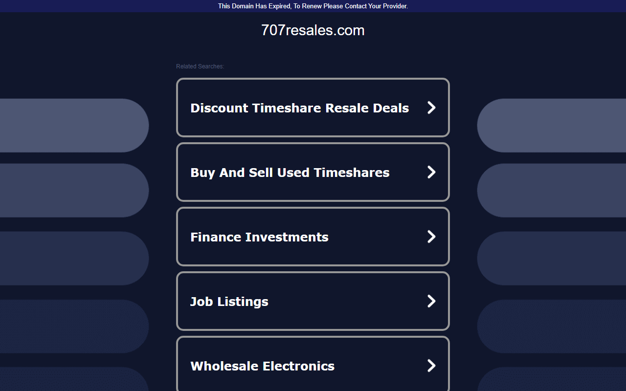 707resales.com screenshot