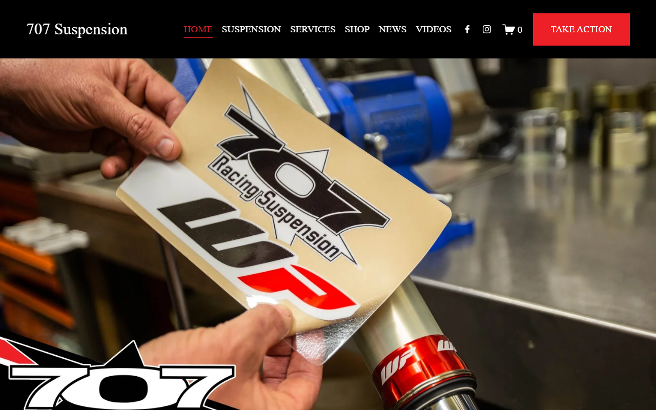 707suspension.com screenshot