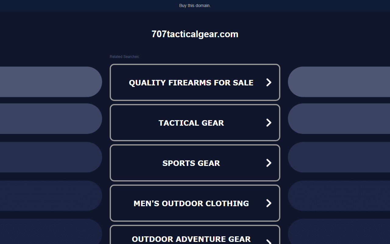 707tacticalgear.com screenshot