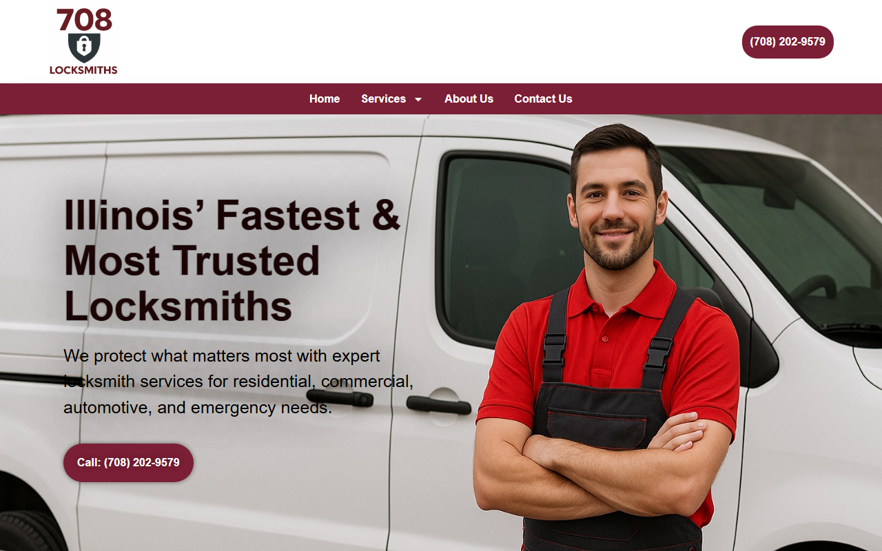 708locksmiths.com screenshot
