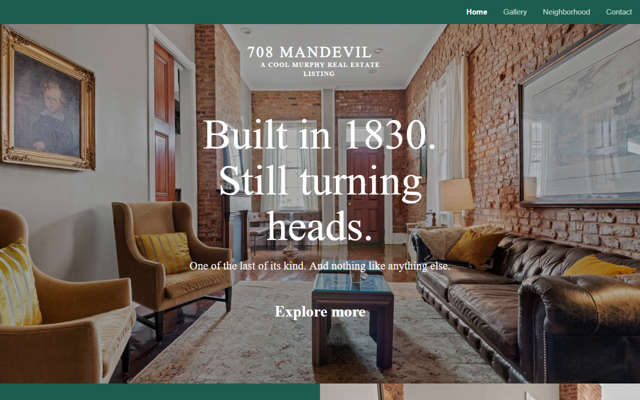 708mandeville.com screenshot