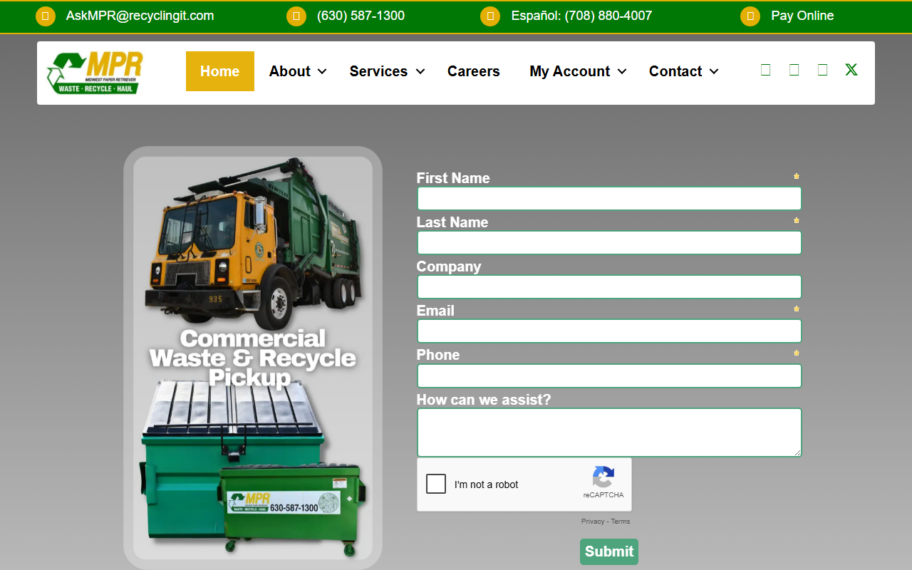 708recycle.com screenshot