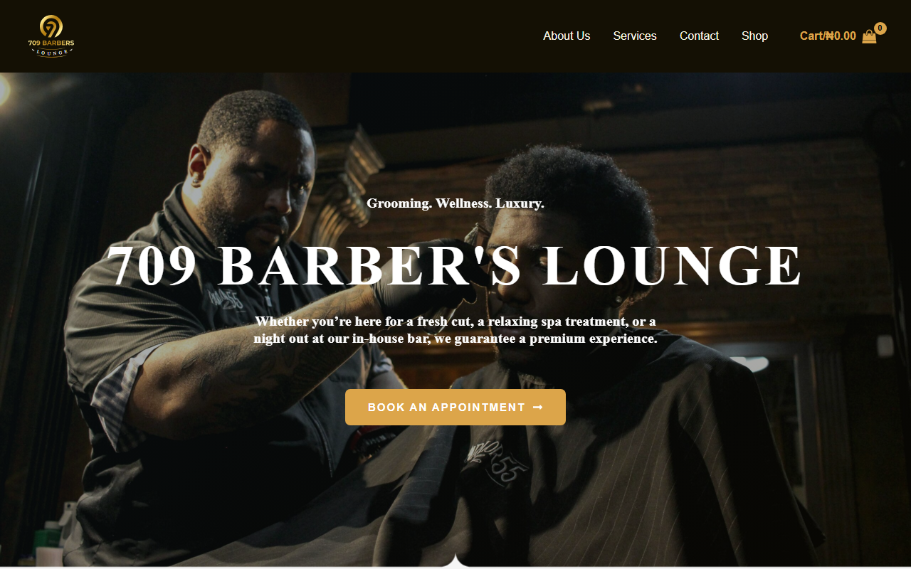 709barberslounge.com screenshot