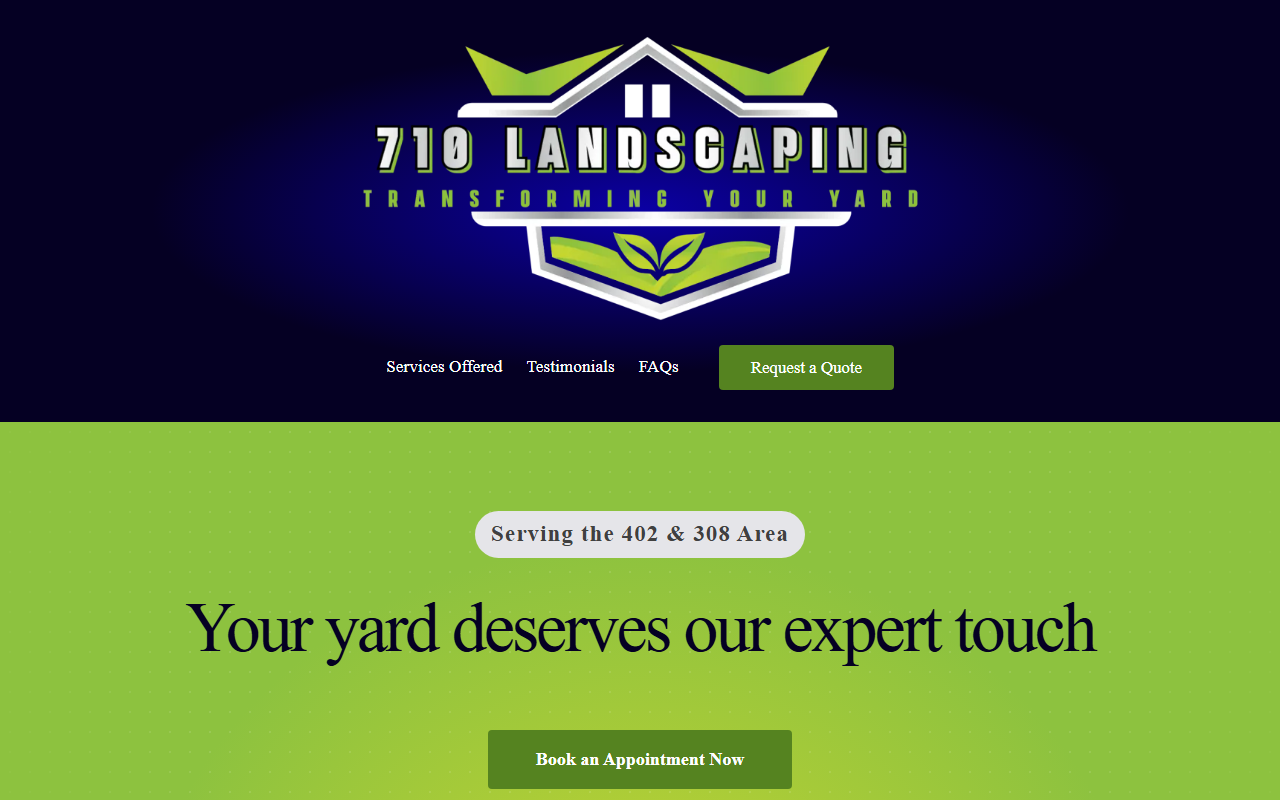 710landscaping.com screenshot