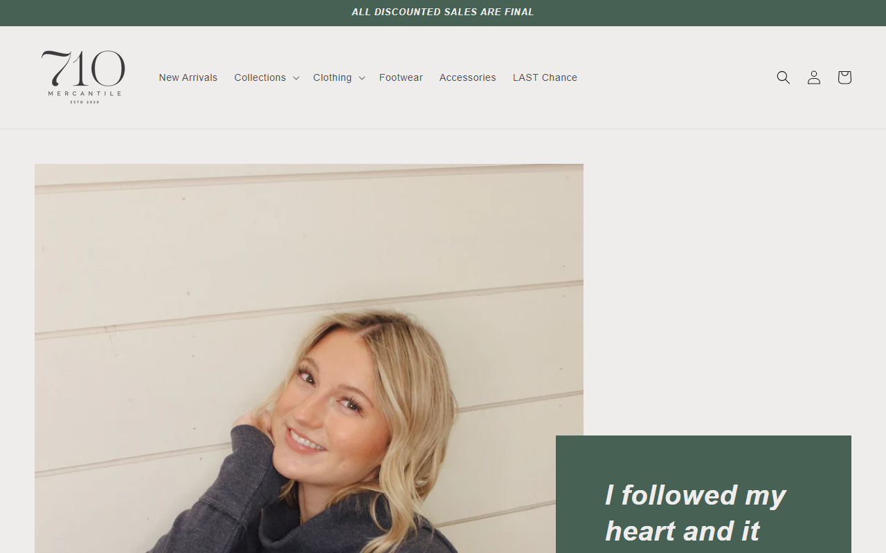 710mercantile.com screenshot