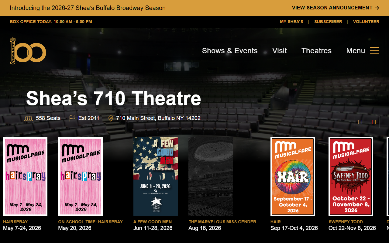 710theater.com screenshot
