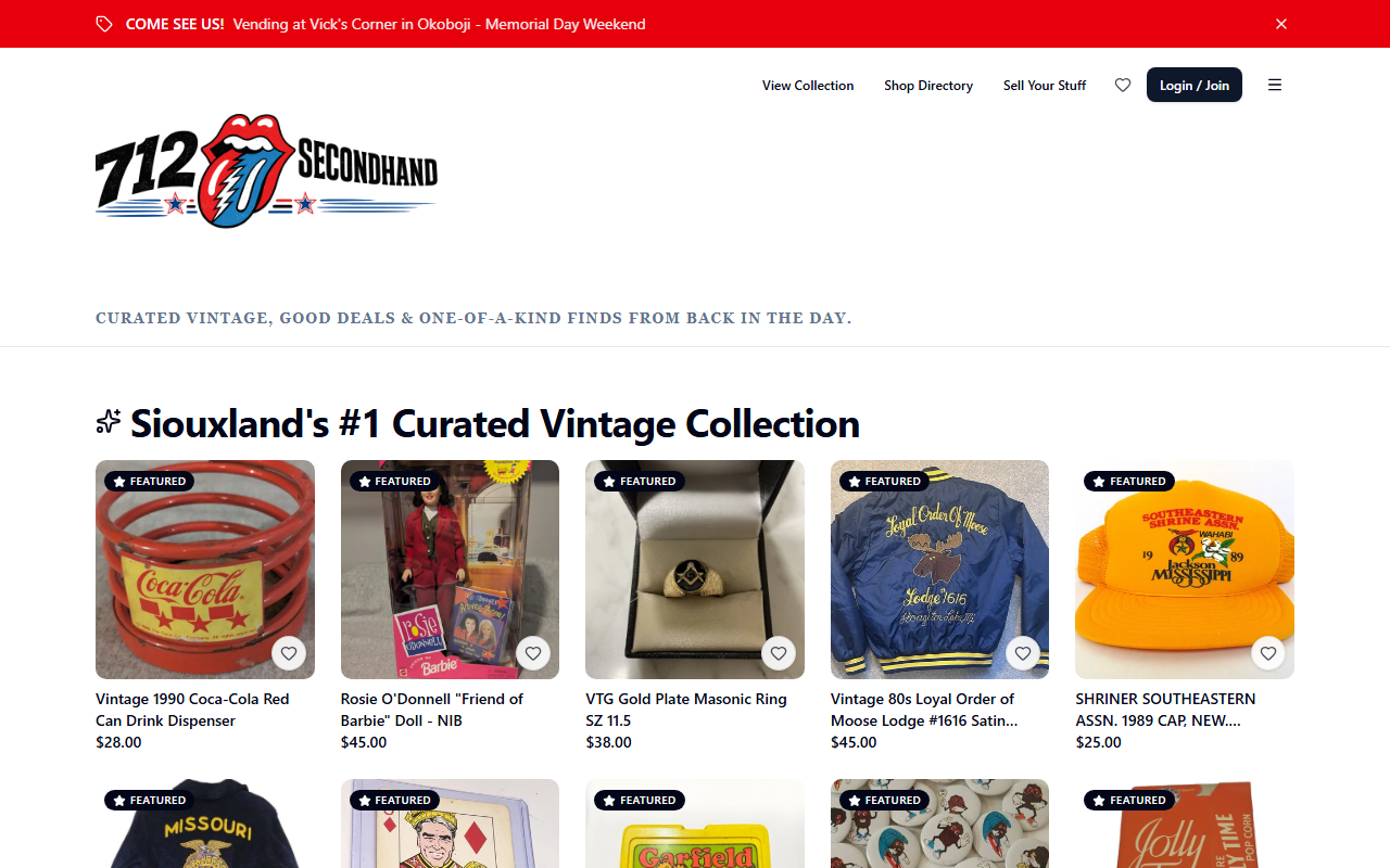 712secondhand.com screenshot