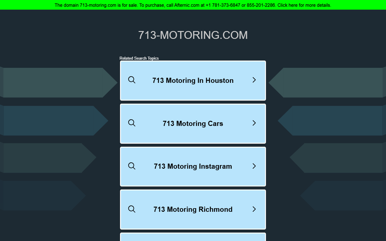 713-motoring.com screenshot