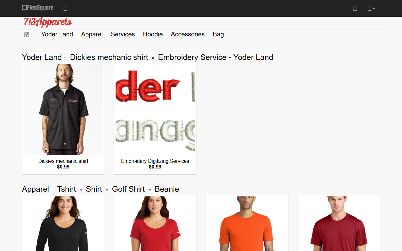 713apparels.com screenshot