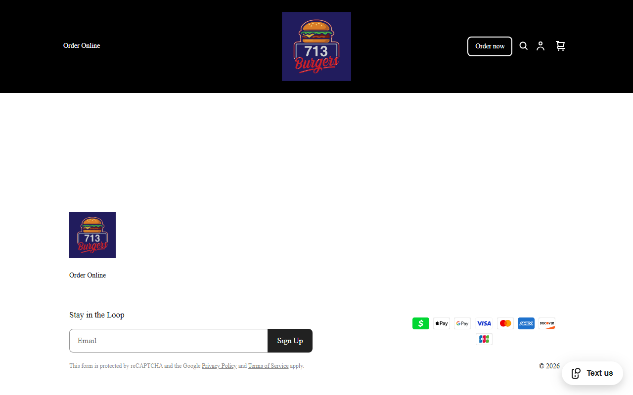 713burgers.com screenshot