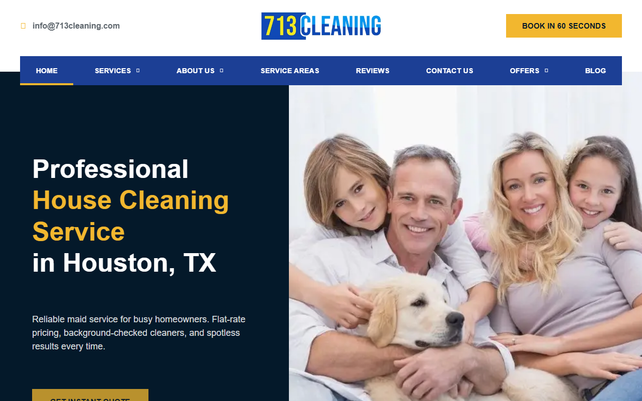 713cleaning.com screenshot