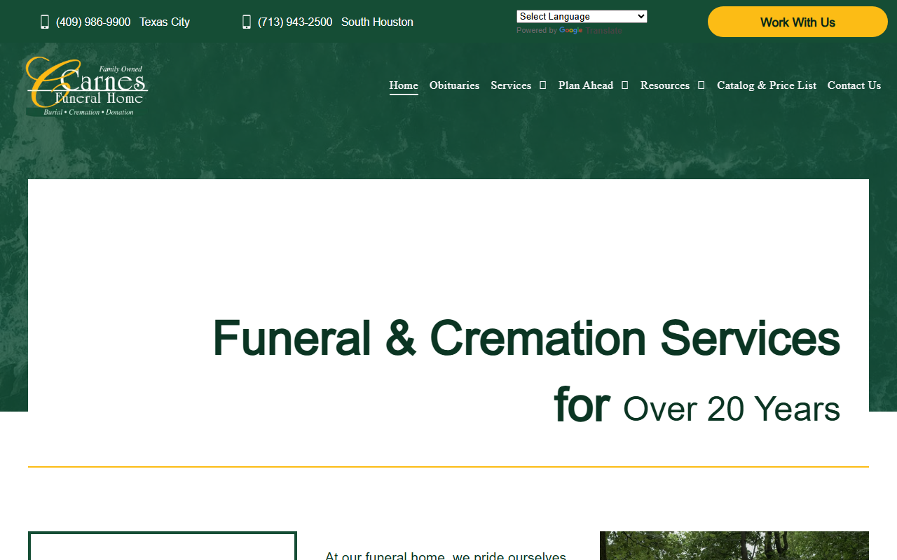 713cremate.com screenshot