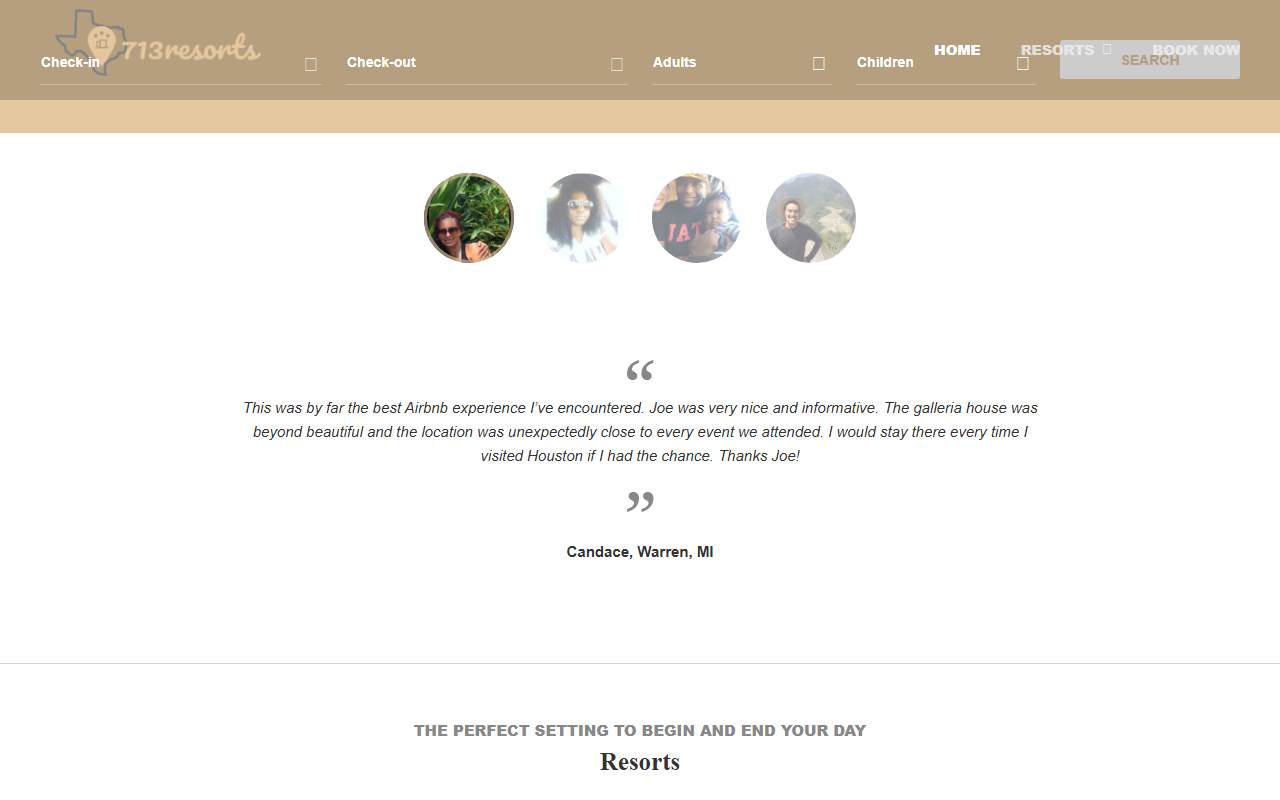 713resorts.com screenshot