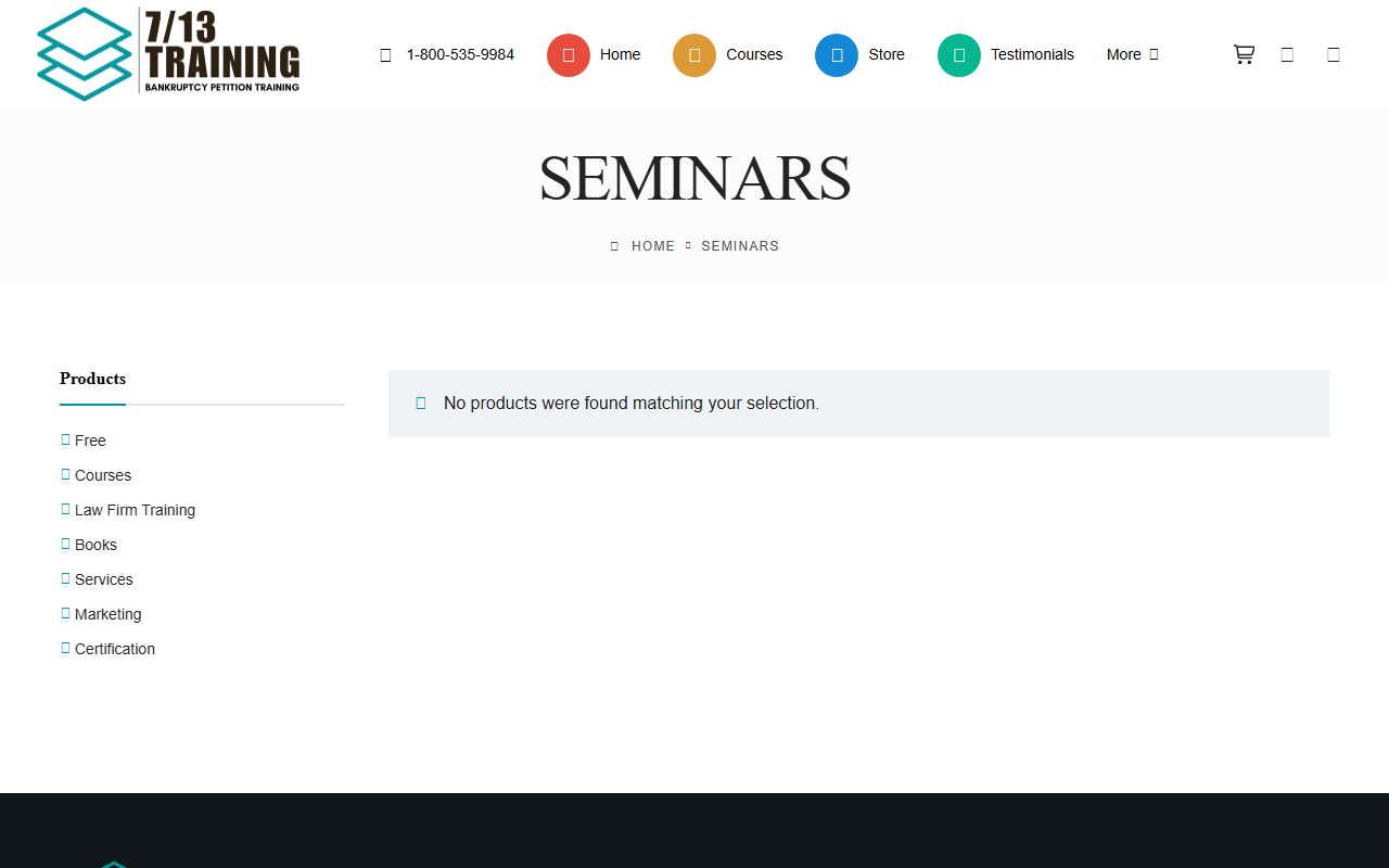 713seminars.com screenshot