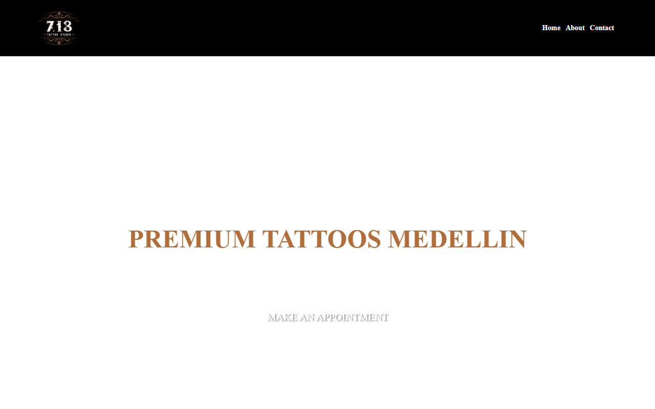 713tattoostudio.com screenshot