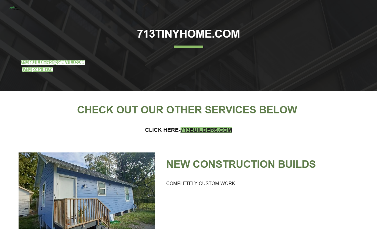 713tinyhome.com screenshot