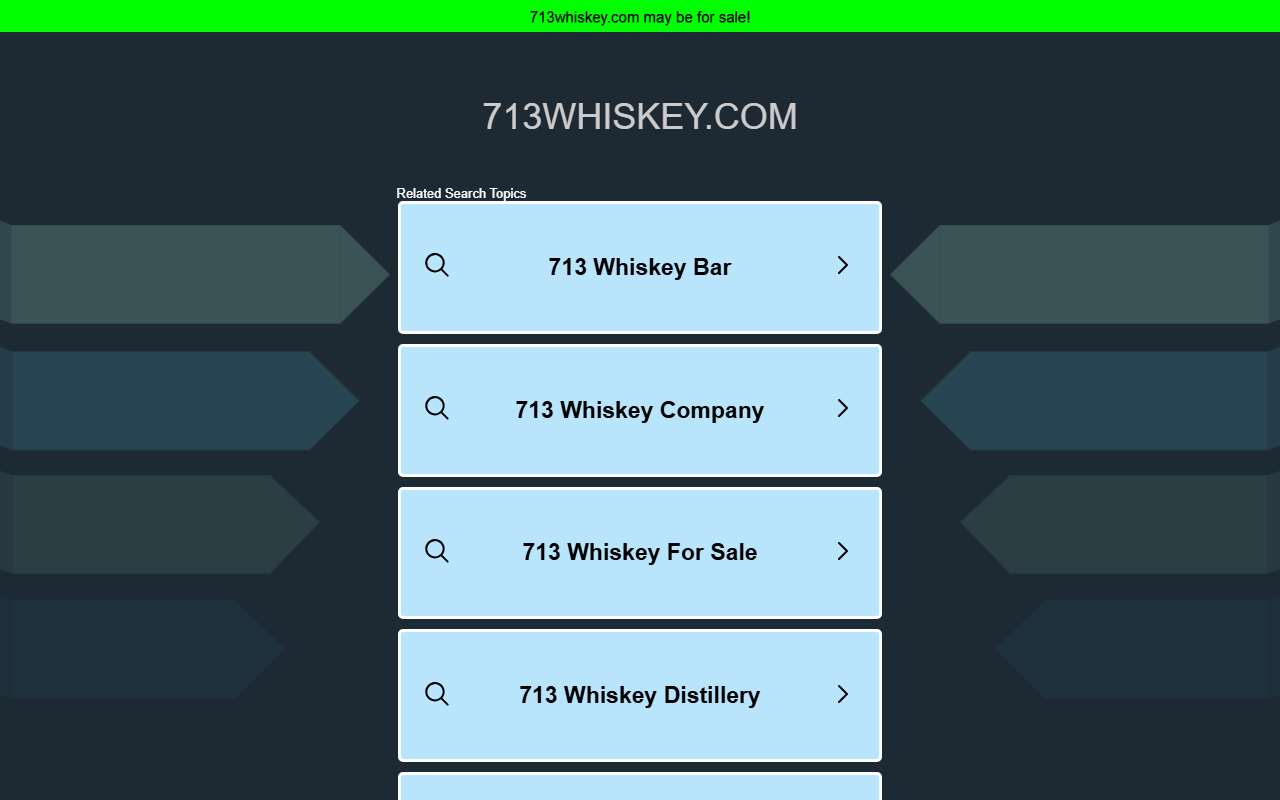 713whiskey.com screenshot