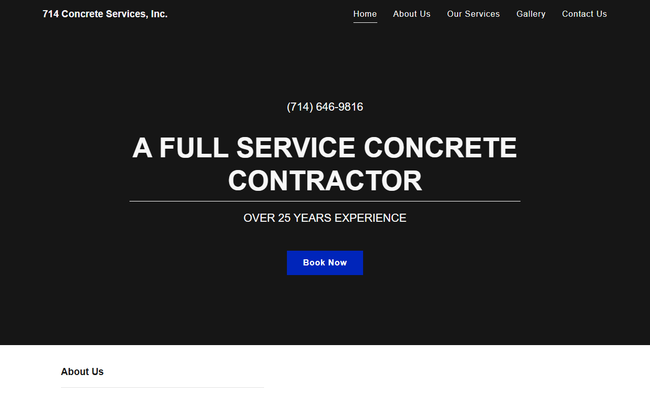 714concrete.com screenshot