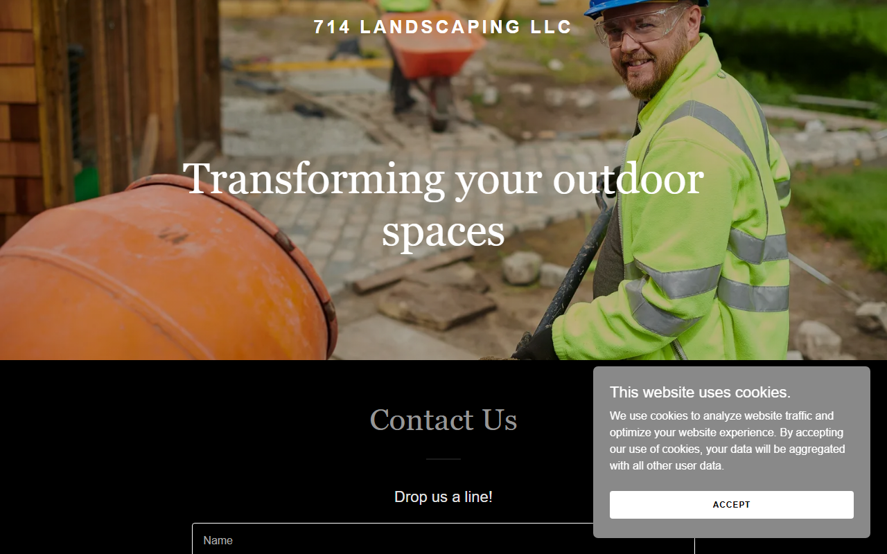 714landscaping.com screenshot