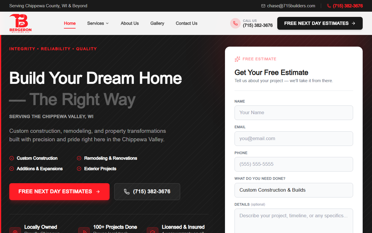 715builders.com screenshot