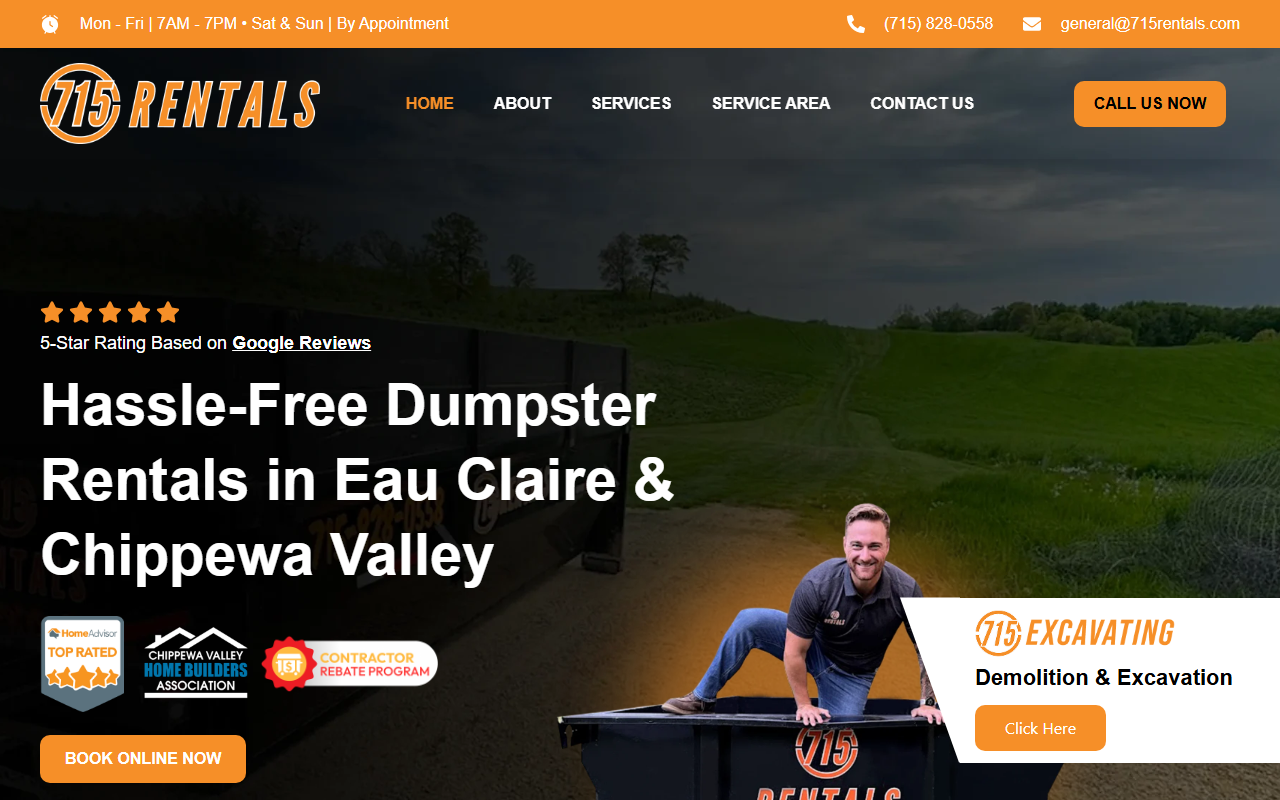715rentals.com screenshot