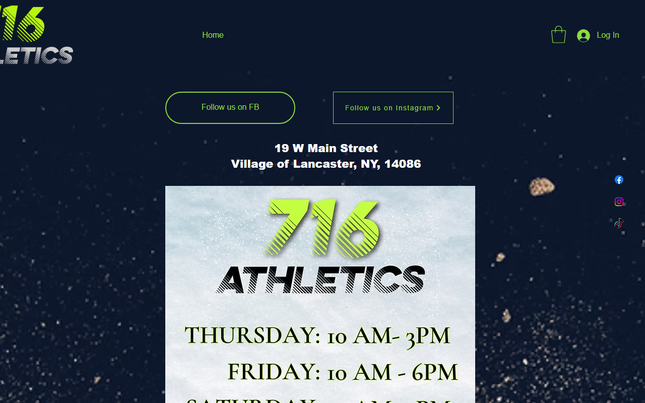 716athletics.com screenshot