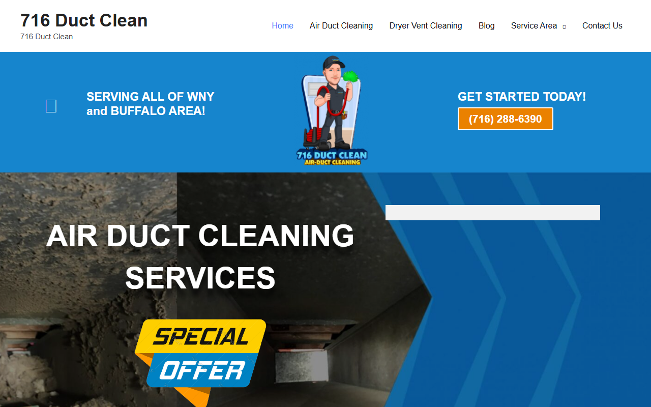 716ductclean.com screenshot