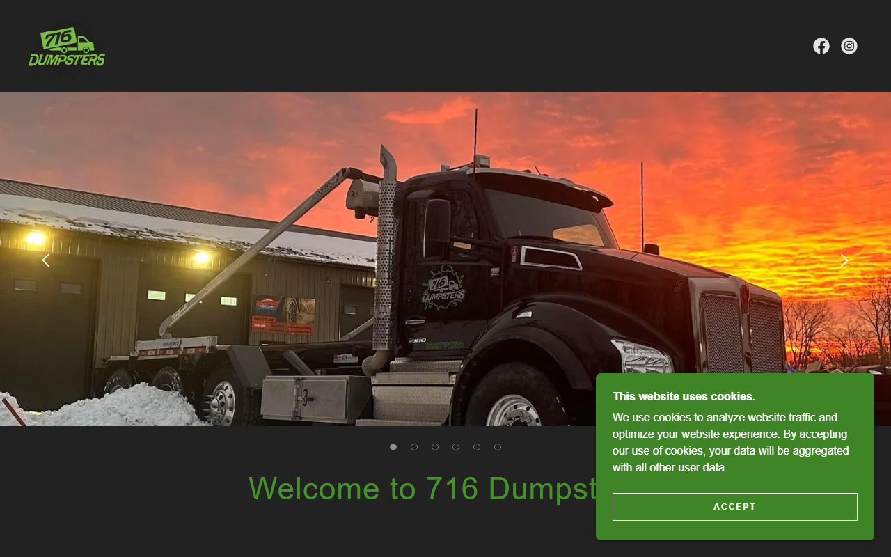 716dumpster.com screenshot