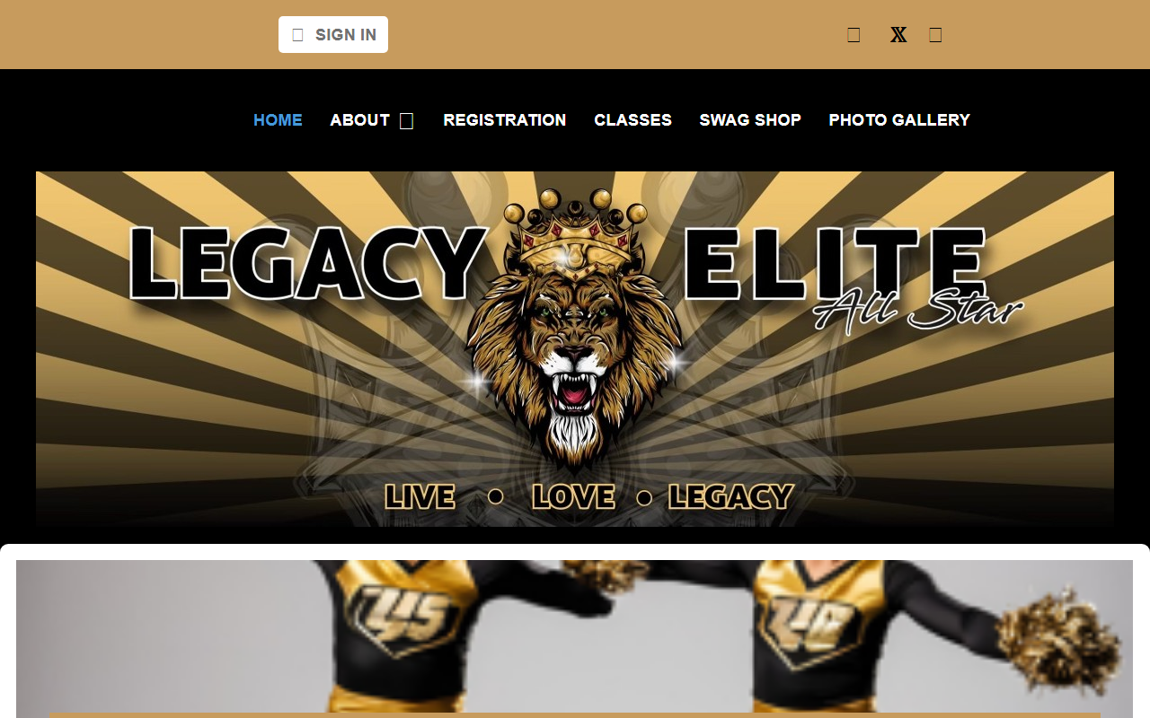 716legacycheer.com screenshot