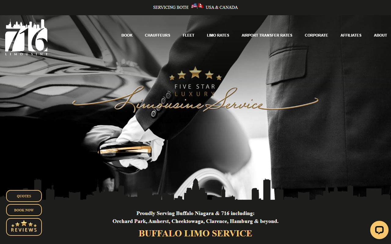 716limousines.com screenshot