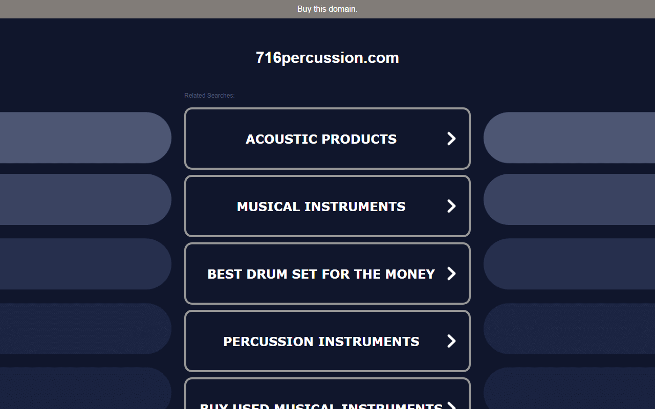 716percussion.com screenshot