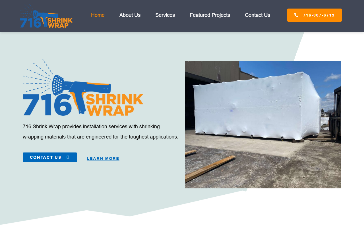 716shrinkwrap.com screenshot