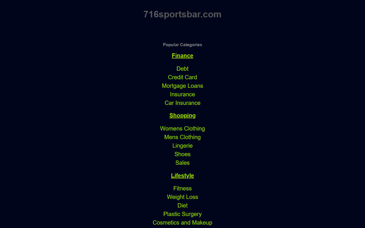 716sportsbar.com screenshot