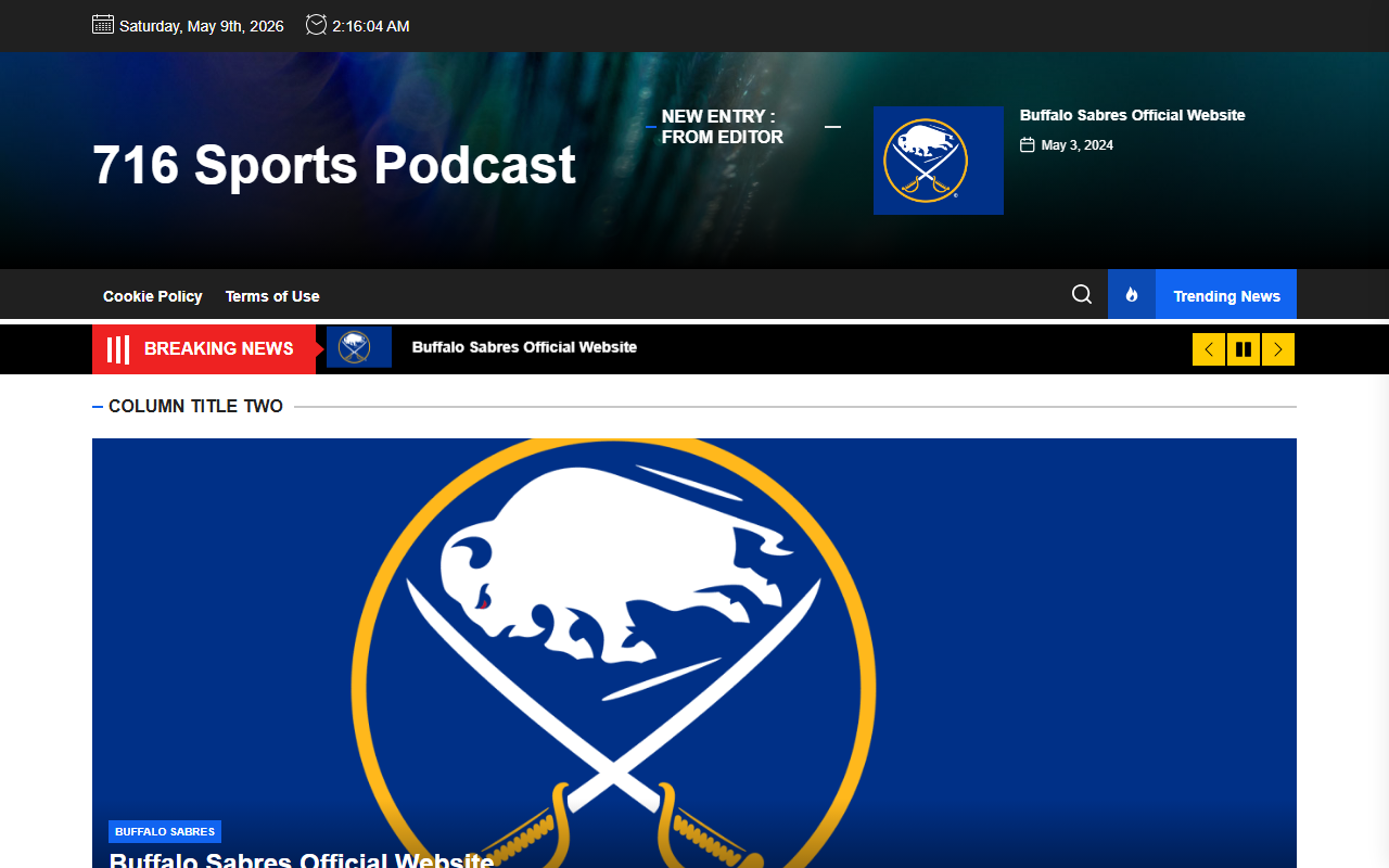 716sportspodcast.com screenshot