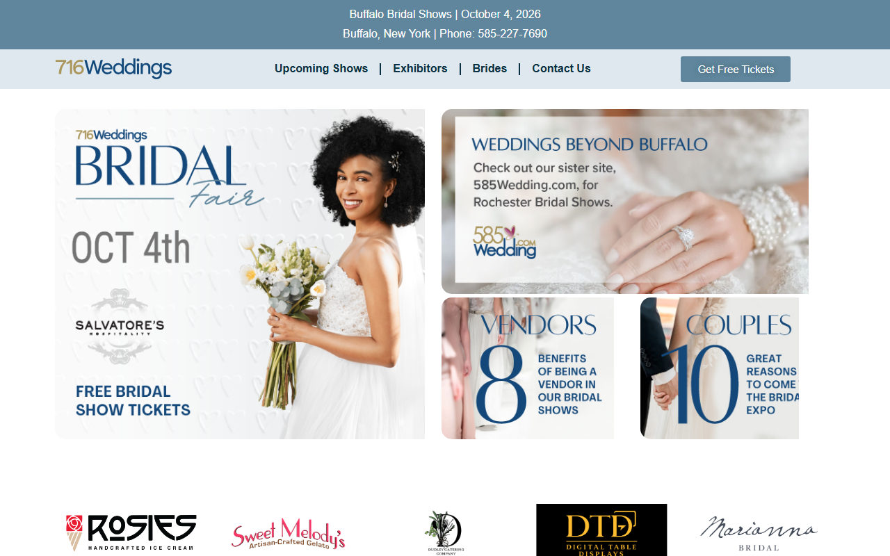 716weddings.com screenshot