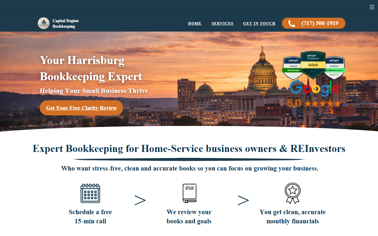 717bookkeeping.com screenshot