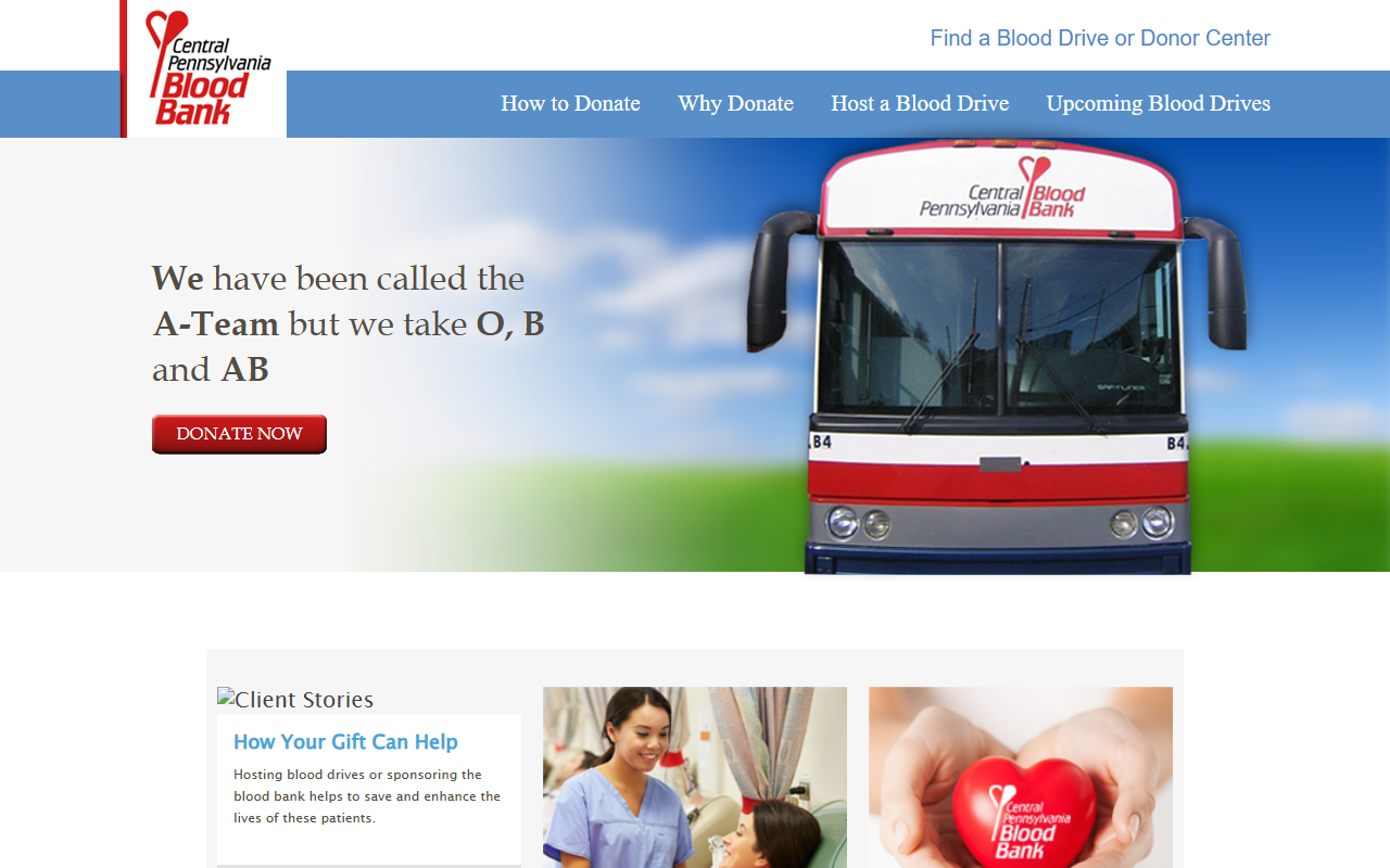 717giveblood.com screenshot