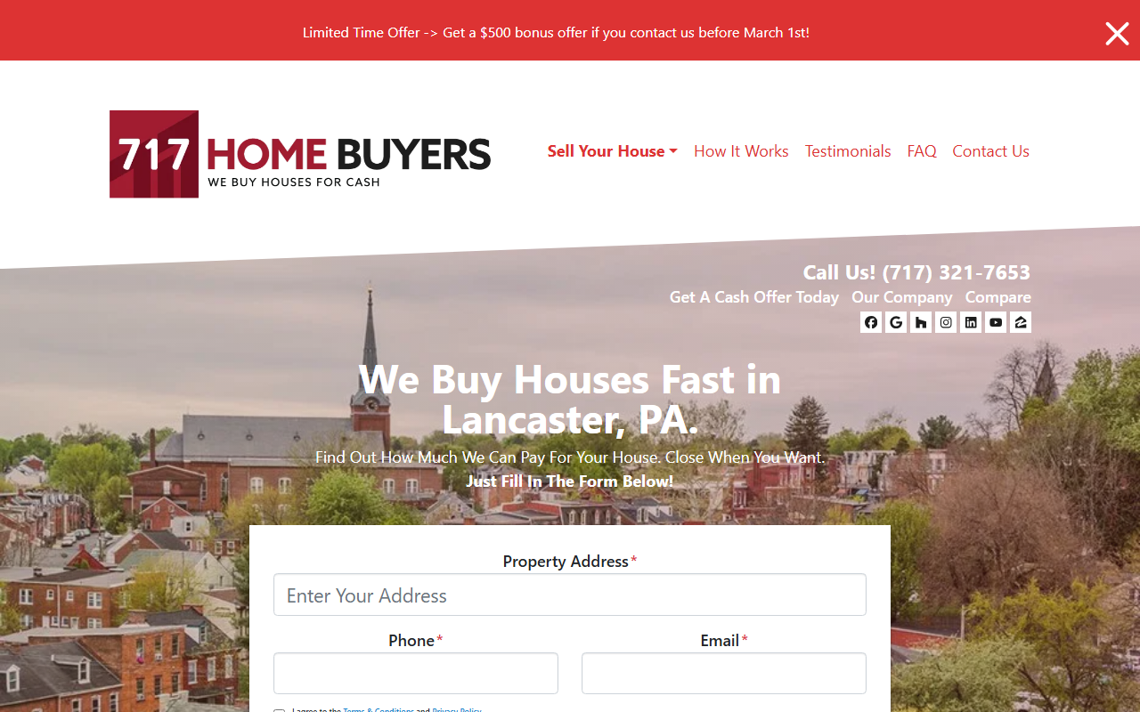 717homebuyers.com screenshot