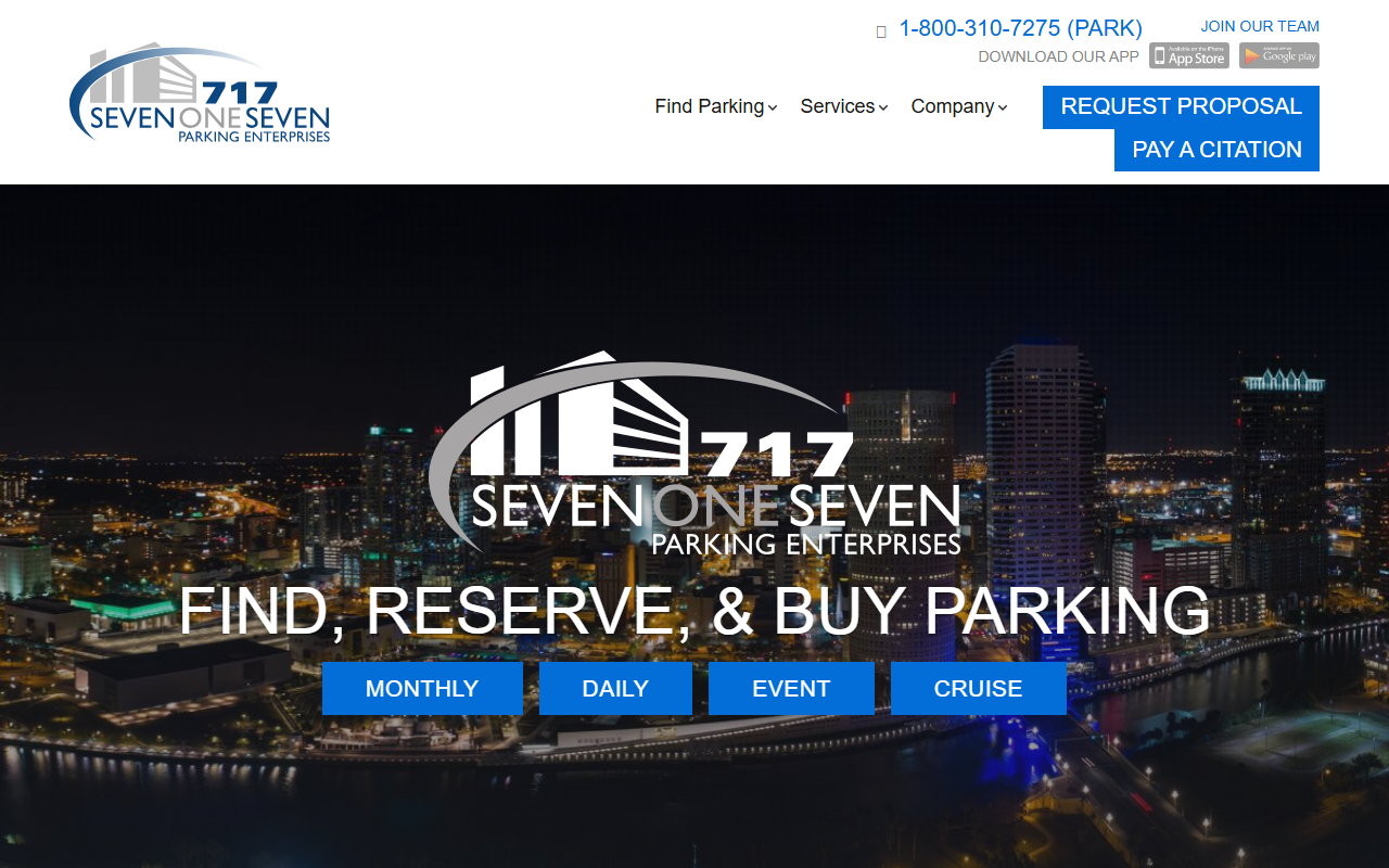 717parking.com screenshot