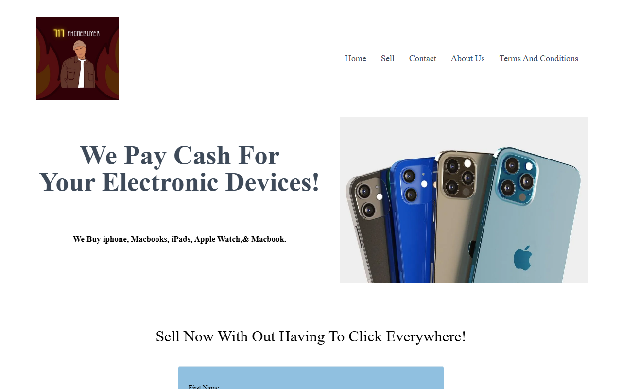 717phonebuyer.com screenshot