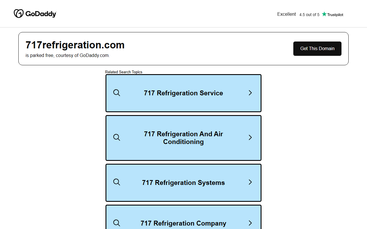 717refrigeration.com screenshot