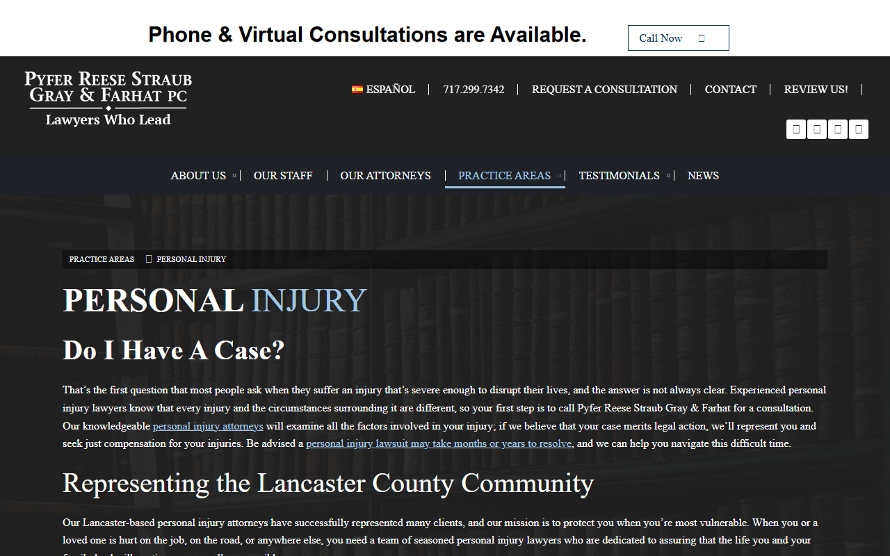 717seriousinjury.com screenshot