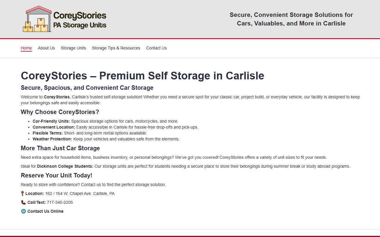 717storage.com screenshot