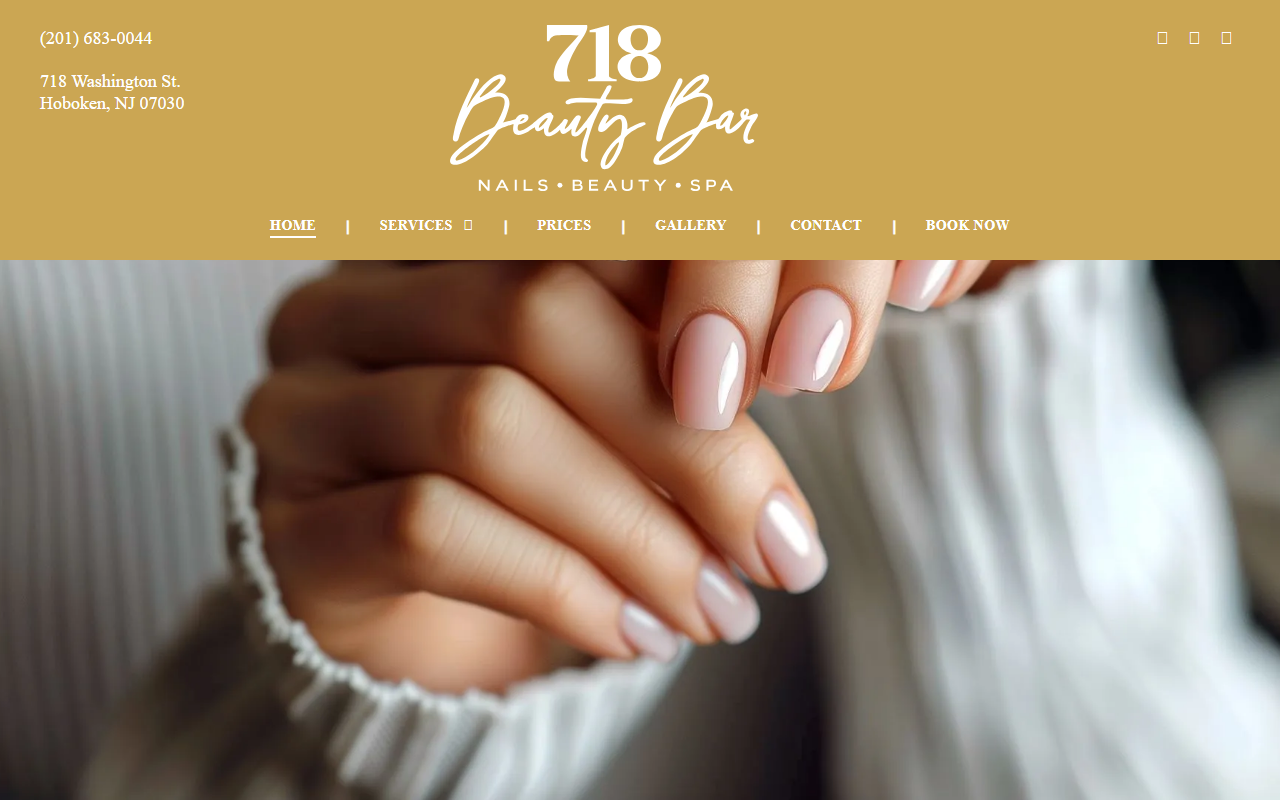 718beautybar.com screenshot