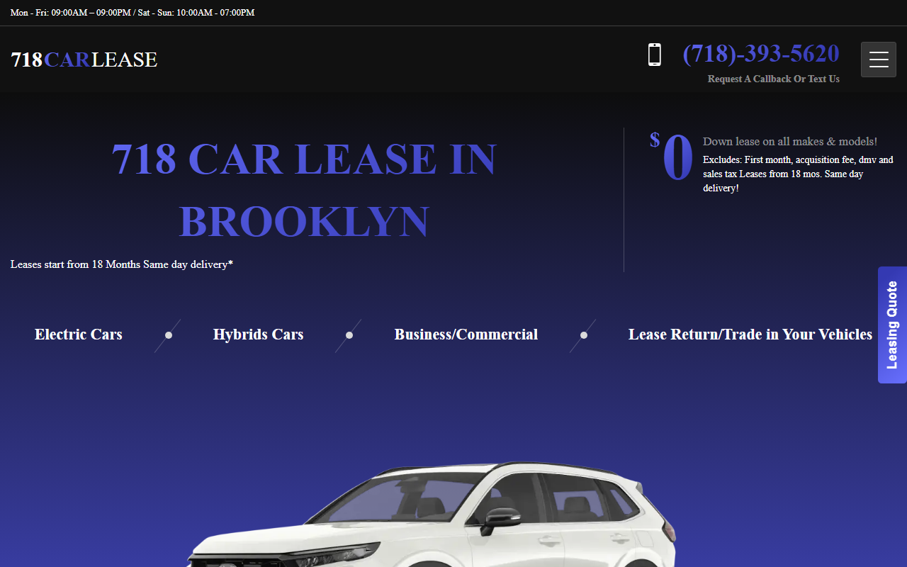 718carlease.com screenshot