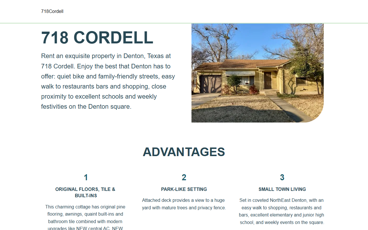 718cordell.com screenshot