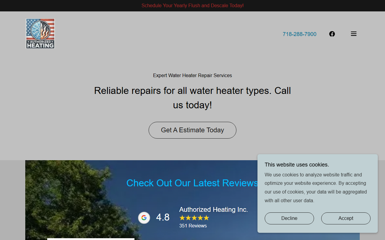 718hotwater.com screenshot
