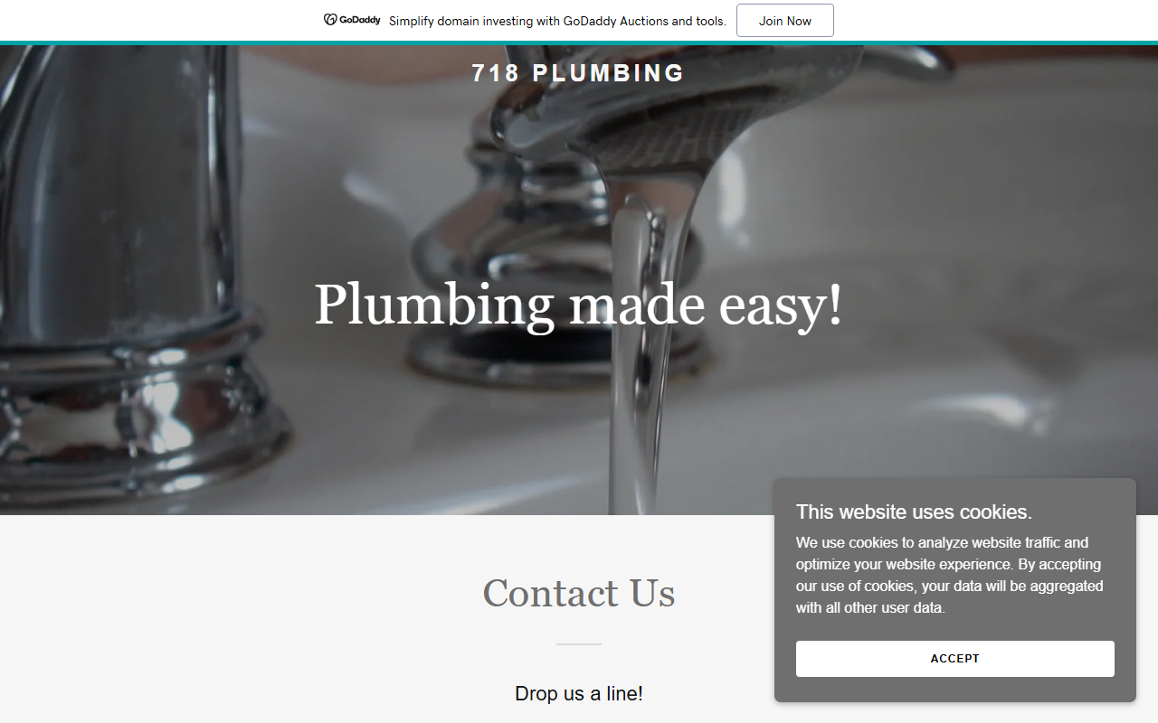 718plumbing.com screenshot