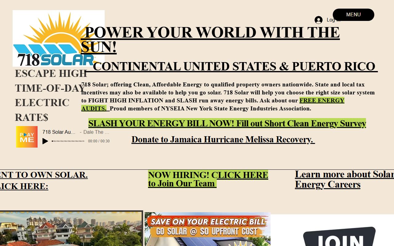 718solarpower.com screenshot